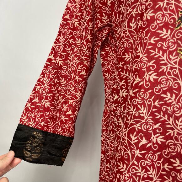 Chondon | Red Print Kurta Tunic - Picture 7 of 9